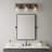 Sawyer 3-Light Wood Bath Vanity Fixture with Clear Seedy Cylinder Shades