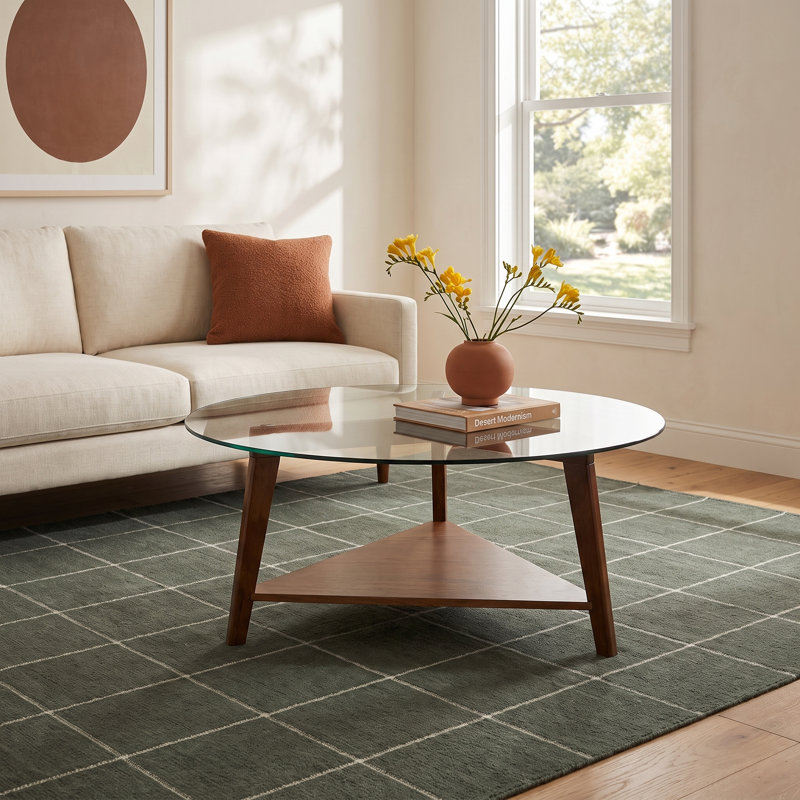 Chapman Glass Top Single Coffee Table