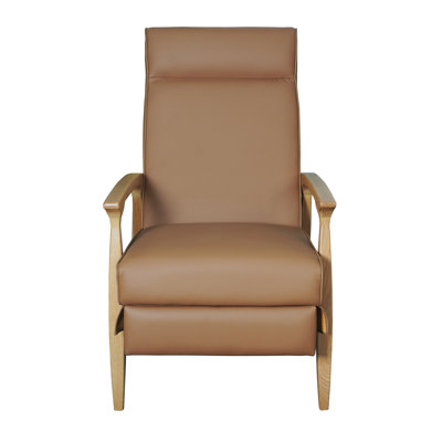 Piedmont 26" Genuine Leather Manual Recliner