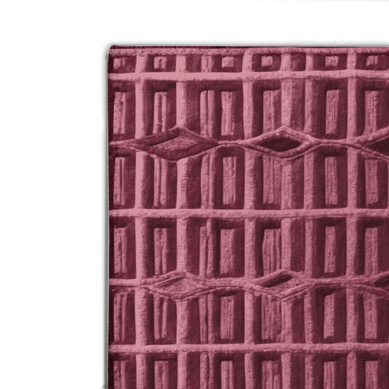 Tapis rouge intérieur et extérieur Trellis, Rectangulaire 2 pi x 3 pi