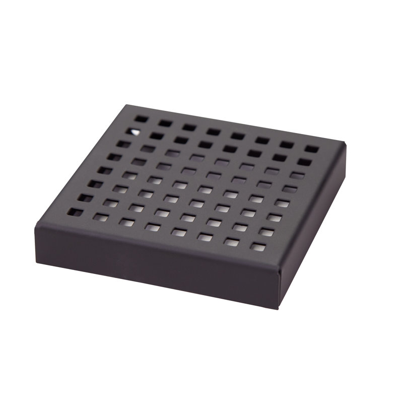 Drain de douche à grille, Noir mat