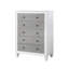 Commode Katia gris rustique et blanc vieilli