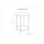 Jenna 18"W Metal Industrial Round End Table with Compact Design-757883691-757883695