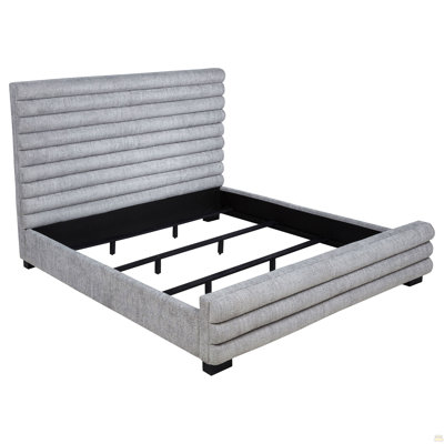 Fandango Grey Upholstered Eastern King Bed