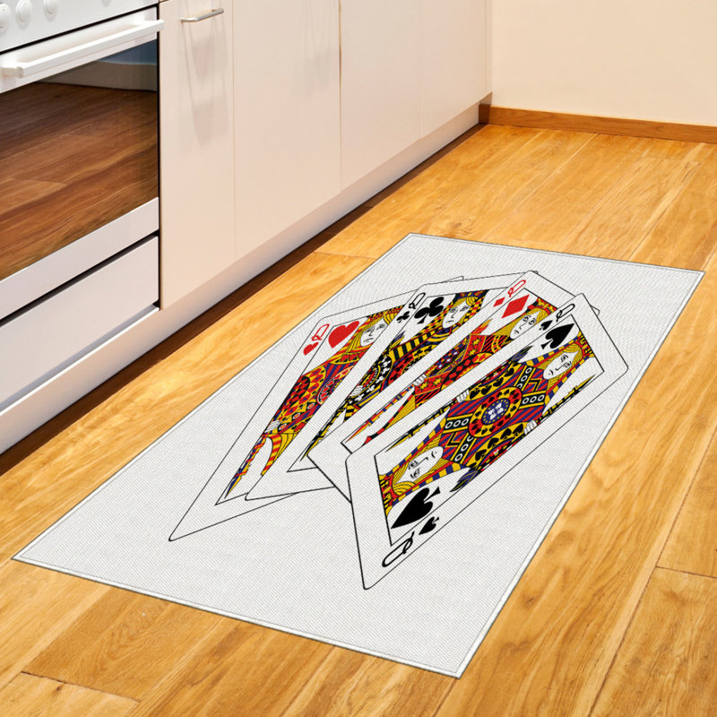 Tapis décoratif à haute densité en fibres de polyester à haute densité de casino, Rectangle 2 pi 7 po x 5 pi