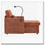 Chaise longue en chenille avec rangement-1153513378