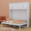 Lit escamotable mural avec armoires supérieures Murphy-249900055