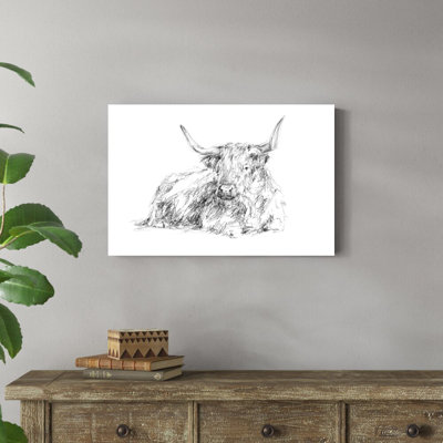 Reproduction sur toile tendue Highland