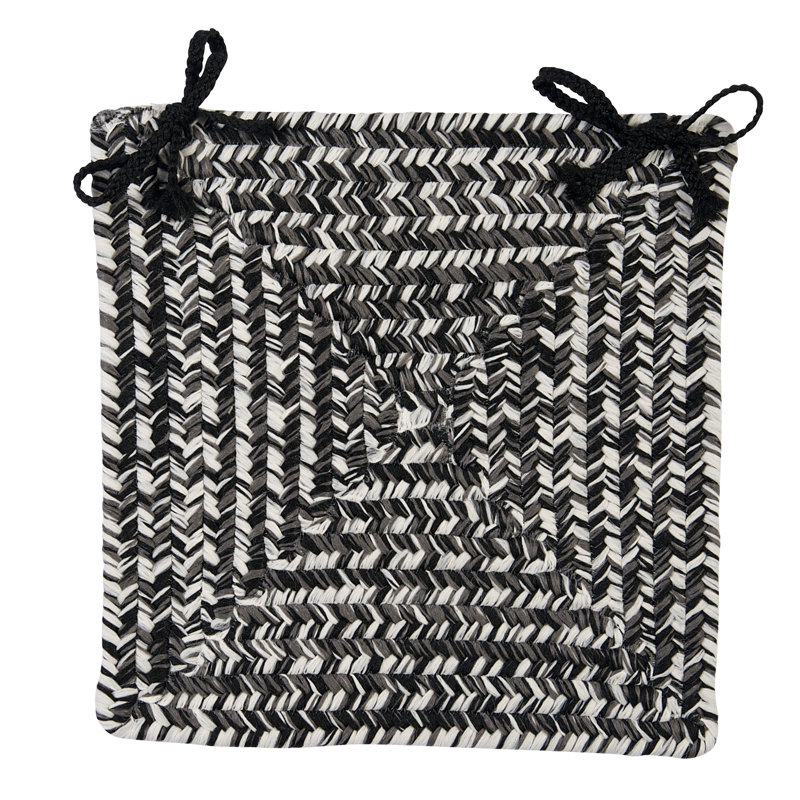 Coussin de coussin de chaise d'extérieur Ashiah, Bitume