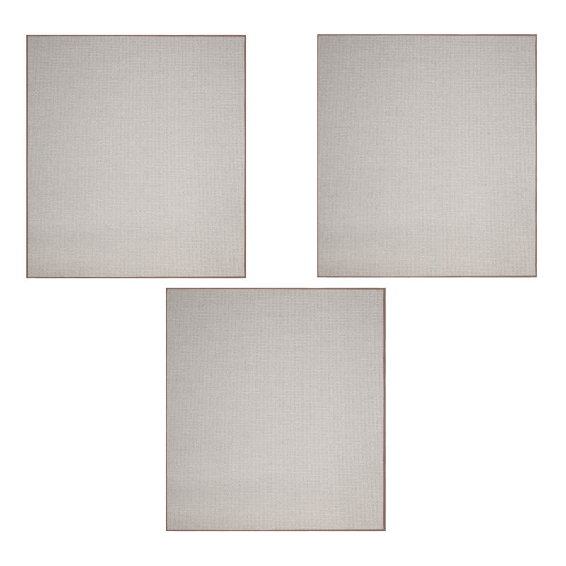 Ensemble de tapis géométriques touffetés en polyester Aufmann, Ovale 1 pi 6 po x 2 pi 3 po