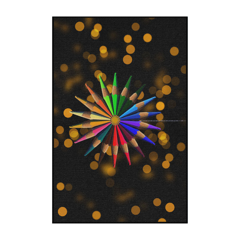 Tapis noir Star, Rectangle 2 pi x 3 pi