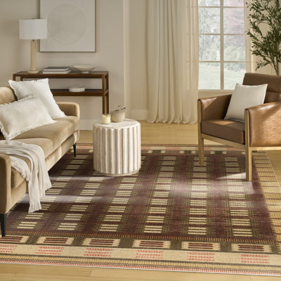 Marilo Rust Modern Indoor Rug