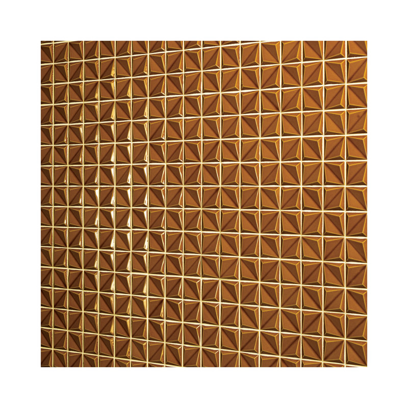 Mosaïque de fleuron 2 "Artefino Vintage (10 pièces par carton) (9,60 pieds carrés par carton), Ambre