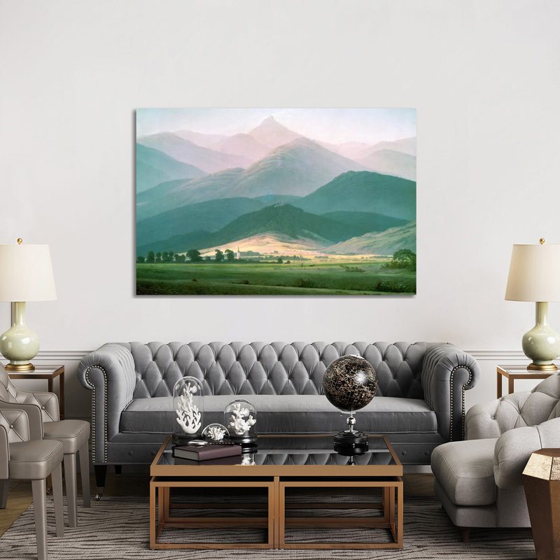 Paysage dans le Riesengebirge, 1810-11 - Giclée sur toile tendue avec châssis, H 40 po x l 60 po