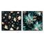 Villepinte - Ensemble de 2 collages carrés abstraits-101847724-101847725