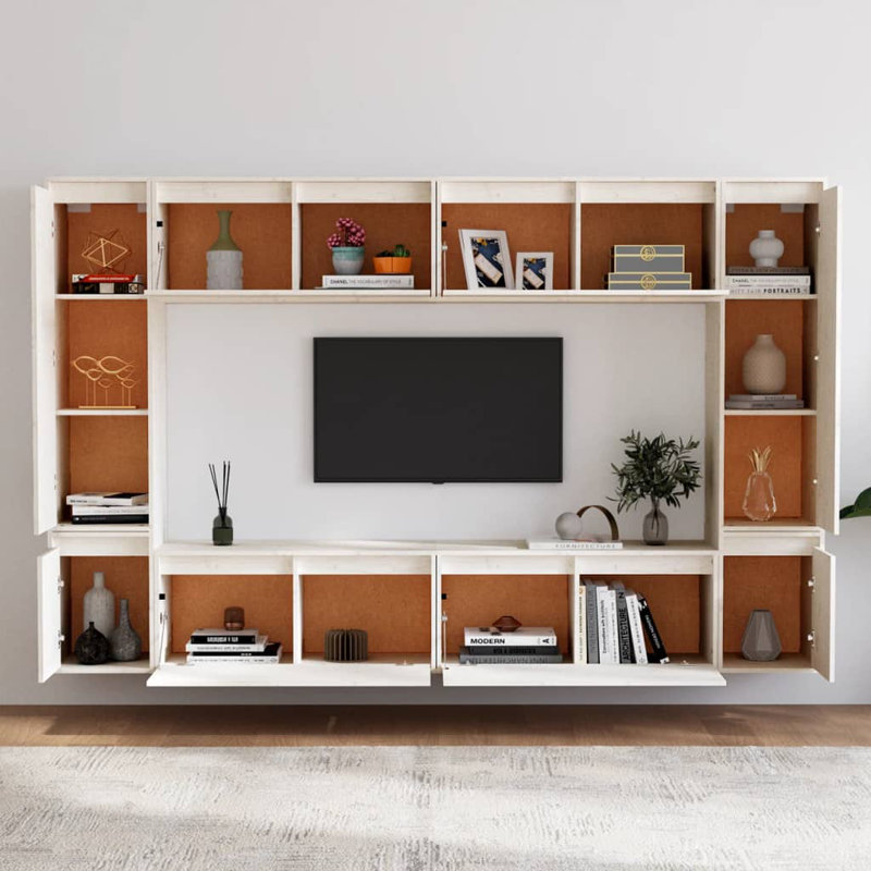 Rossland Unfinished Entertainment Centre, White