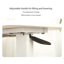 Bureau de chevet au-dessus du lit, support mobile pour ordinateur portable, table de chevet inclinable avec roulettes, table de chevet à plateau réglable en hauteur pour canapé de lit pour ordinateur portable, blanc-527173457