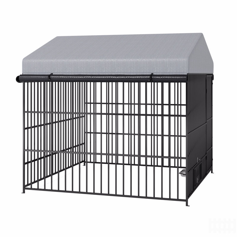  Clôture pour chenil pour chien, H 76,42 po x l 78,7 po x P 78,74 po
