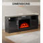 Bletsoe Brambly Cottage 147cm W TV Stand Cabinet With Electric Fire-502736887