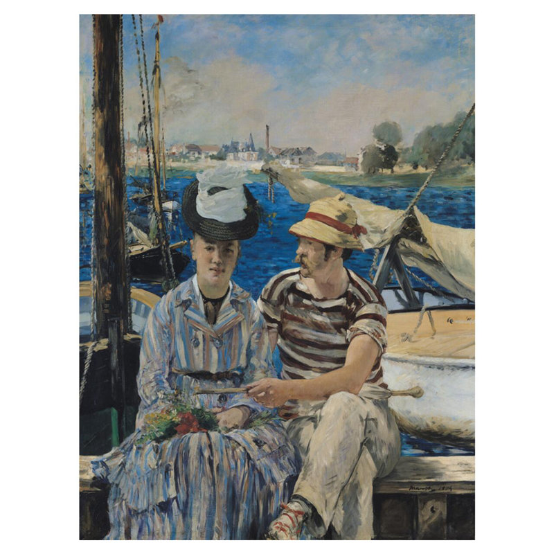 «Argenteuil» par Édouard Manet - Impression giclée, H 40 po x l 32 po