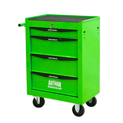 Rolling Metal Tool Chest With 4 Drawers
