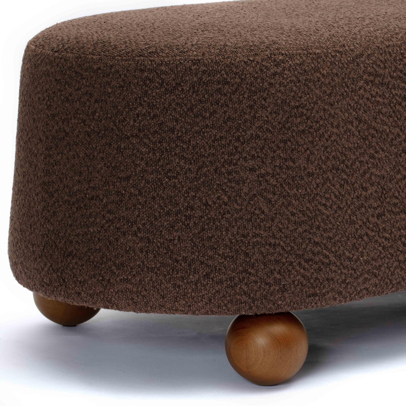 Grand repose-pieds Rumfelt, Brun, Bois naturel