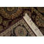 Tapis oriental en laine noué à la main Manchuria vin / noir / beige