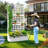 Metal Planter Box with Trellis Planter Trellis for Climbing Plants Vegetable Vines-475584803-475584801