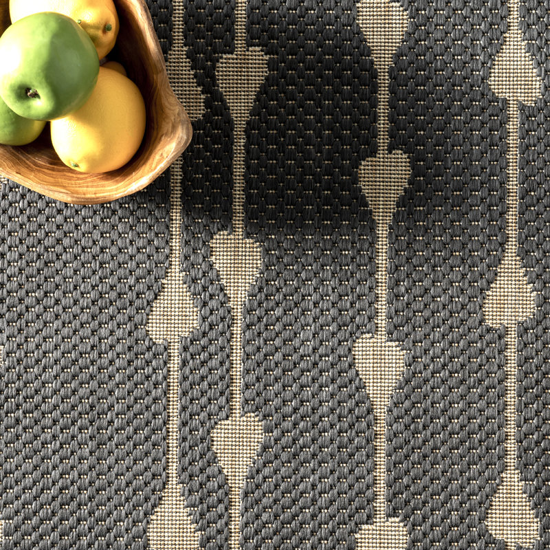 Leif Abstract Indoor/Outdoor Area Rug, Rectangle 8' x 10'