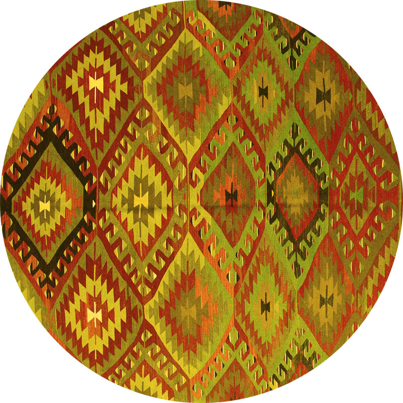Iacov Performance Southwestern Indoor Rug, Round 3'