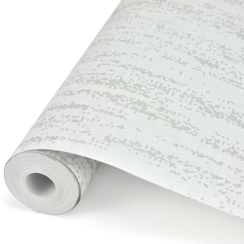 Rouleau de papier peint L 33 pi x l 20,5 po Leslie, Argent argent