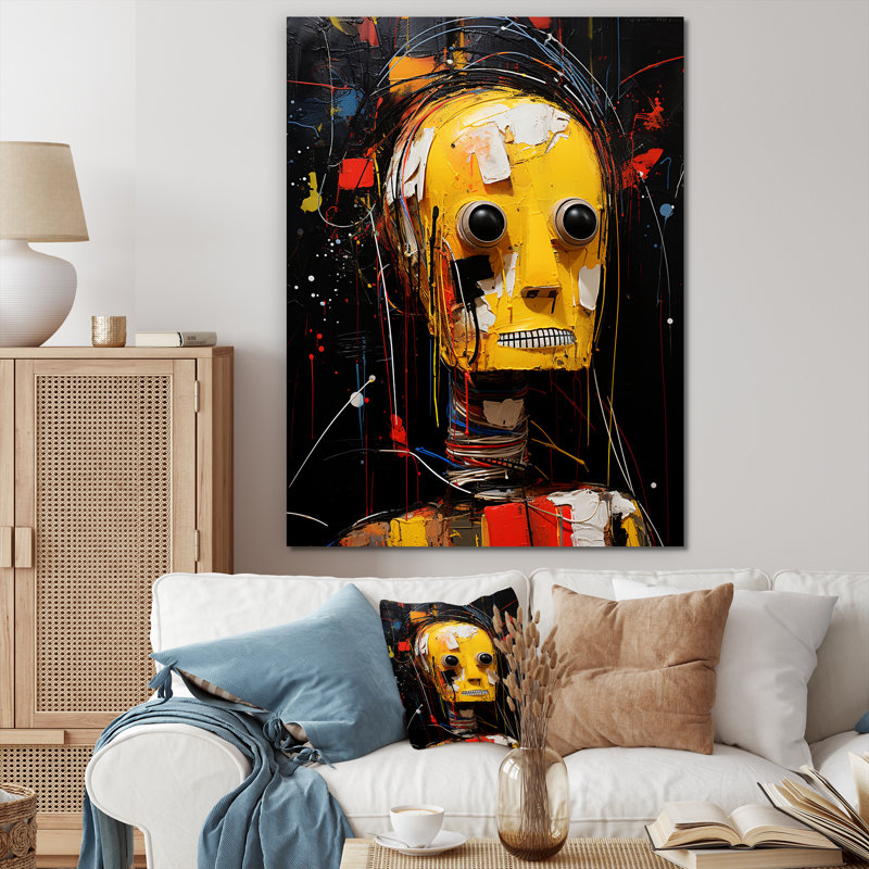 «The Rise Of Robot Portrait», Toile tendue, H 32 po x l 16 po x P 1 po