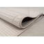 Tapis tissé à la machine crème, tapis à motif géométrique La dole Rugs - 5 x 8, 6 x 9-519138468