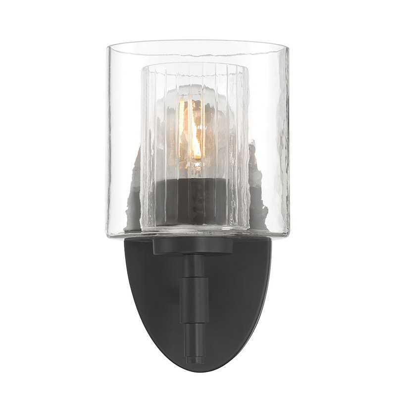 Applique murale 1 lumière 9,75 po Solventa, Noir