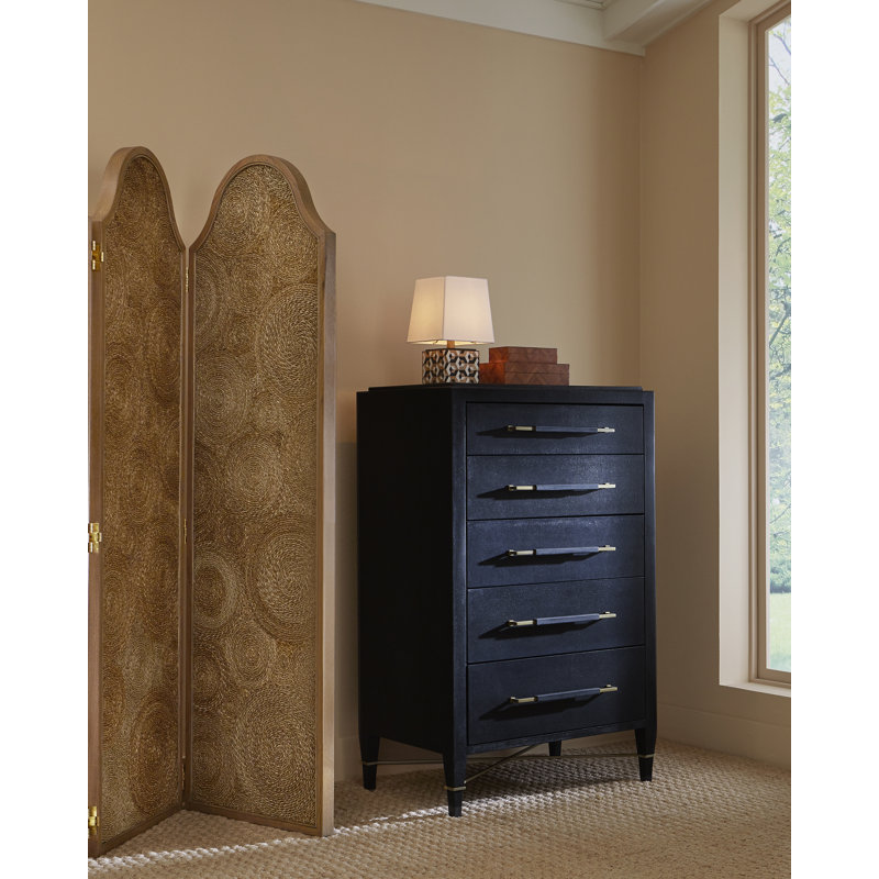 Verona Solid Wood Accent Chest, Black