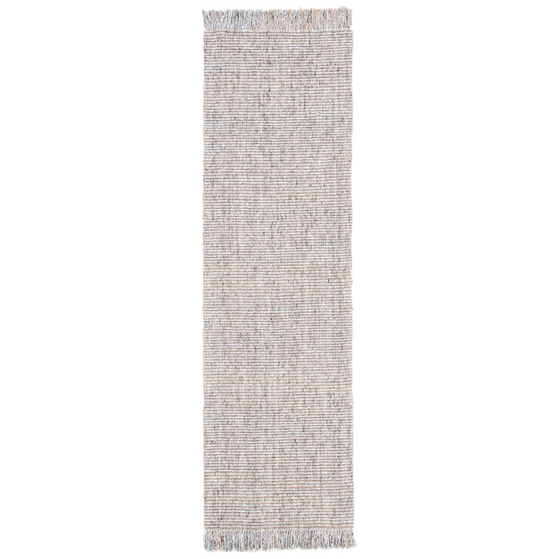 Gatling Handwoven Jute Grey/Brown Area Rug, Runner 2'3" x 8'