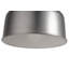 Lavenia 1 - Light Pewter Grey Metal Dome Pendant