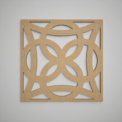 Panneaux muraux décoratifs en bois Baytown, grand, l 23 3/8 po x H 23 3/8 po x T 3/8 po, chêne blanc