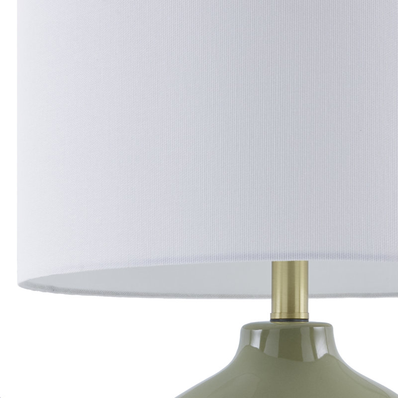 Lampe de table en céramique Roumel, Vert