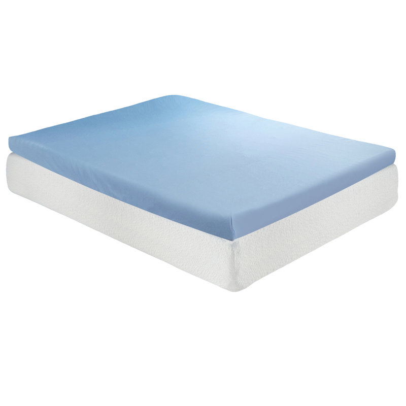  Roost Sleep Cool Cloud 3-Inch Memory Foam Mattress Topper, King, Essential