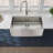 33X22X10"Farmhouse Apron Single Bowl Stainless Steel Kitchen Sink With Workstation-118942054