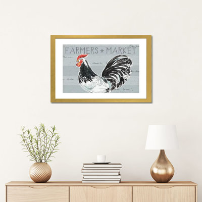 «Rooster's Call I, No Dots» par Daphne Brissonnet - reproduction d'art