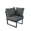 5-seat Outdoor Patio Lounge Set With Adjustable Recliners - Wpc Table, Side Shelves, Galvanized Iron Frame-1037987332