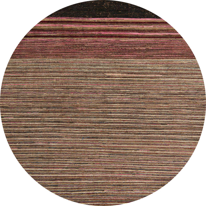 Abstract Indoor Rug, Round 5'
