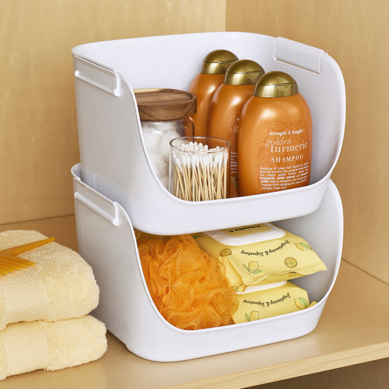Pantry Organizers Set of 2 ShelfBin Stacking Pantry Bins