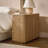 Henderson Modern Fluted End Table with Built-In Charging Station