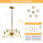 5 Light Crystal Chandelier