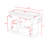 Rolling Kitchen Cart with Wood Countertop, 2 Deep Drawers, Adjustable Shelf and Spice & Towel Rack-1400334380
