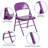 Oliverson Double Braced Metal Folding Chair-2062912994