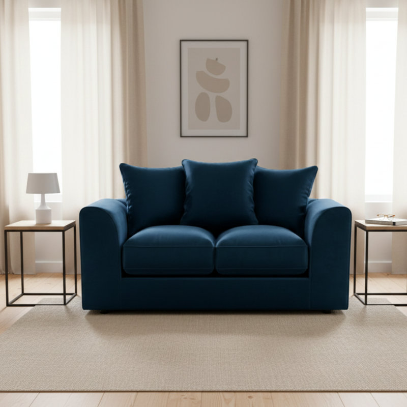 2 Seater Sofa, Blue